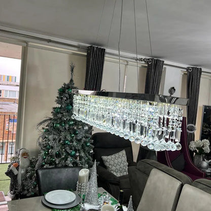 LED Crystal Chandelier Modern Dining Pendant Home Lamp