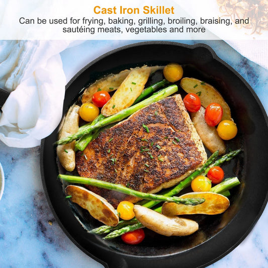 Set of 3 Cast Iron Frying Pans