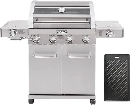 Propane Gas Grills w/ Lid, Built-In Thermometer