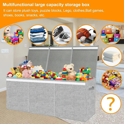 Extra Large Toy Box for Girls Boys