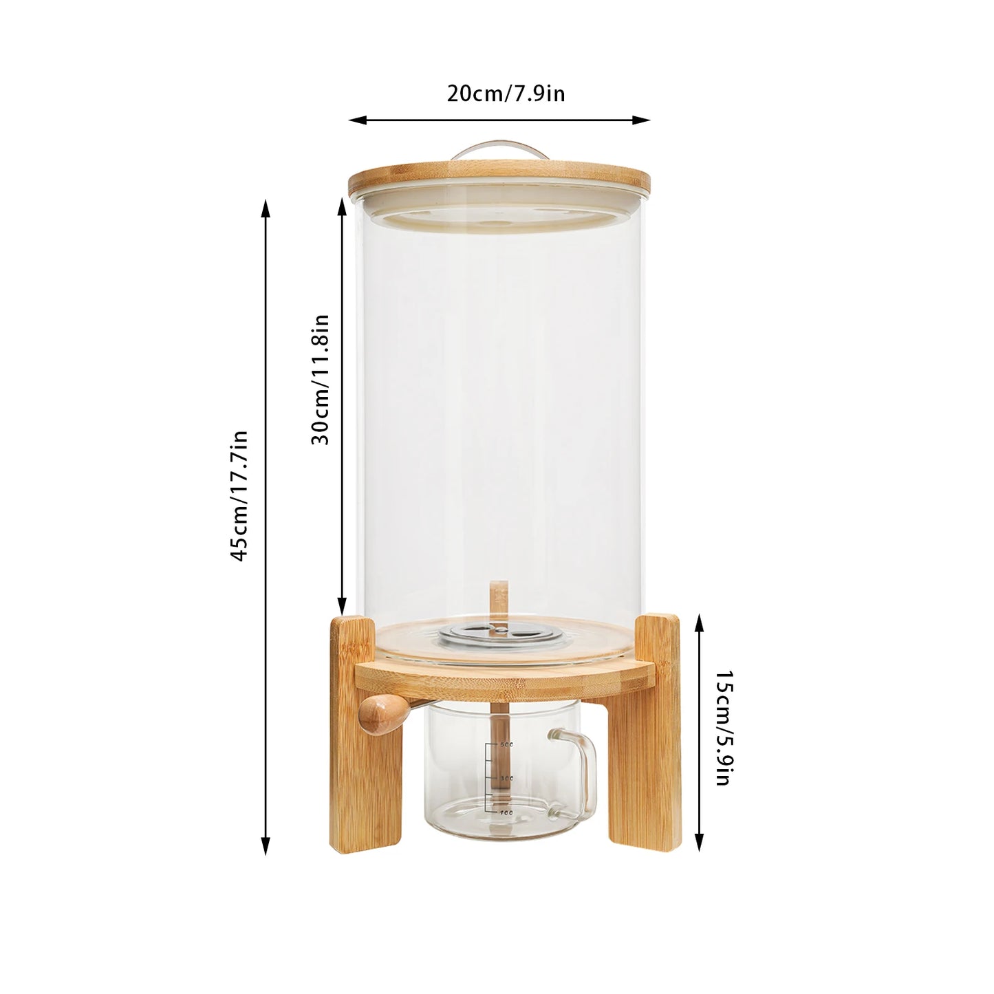 Flour/Rice/ Cereal Container Dispenser