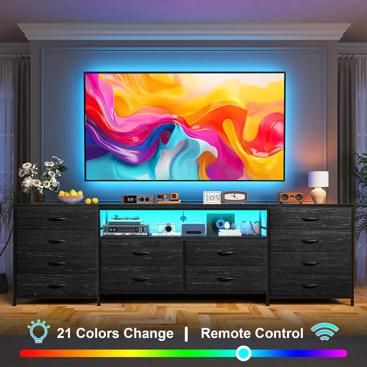 TV Stand Dresser for 65 70 75 Inch