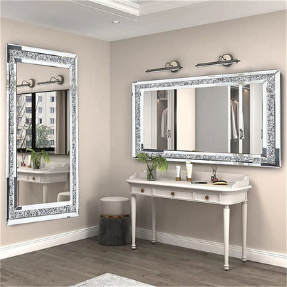 Large Charming Diamond Decorative Wall Mirror