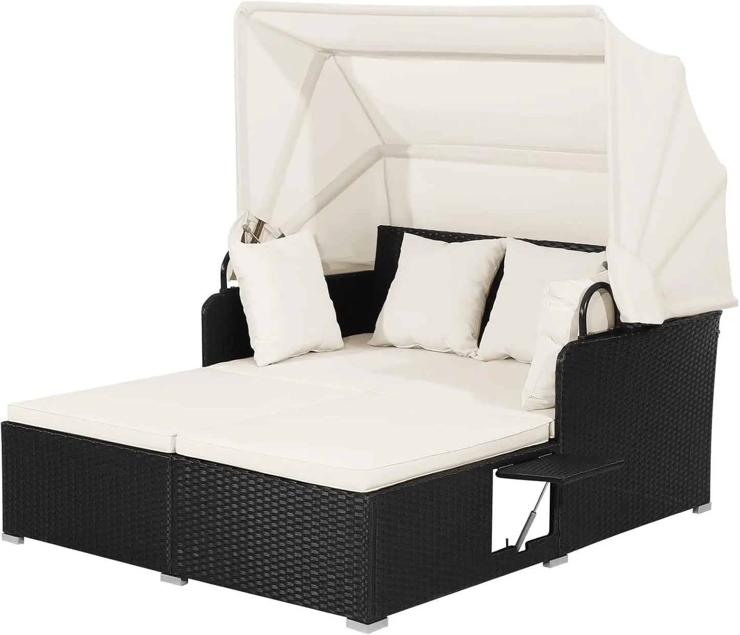 Wicker Daybed Patio Loveseat Sofa Set