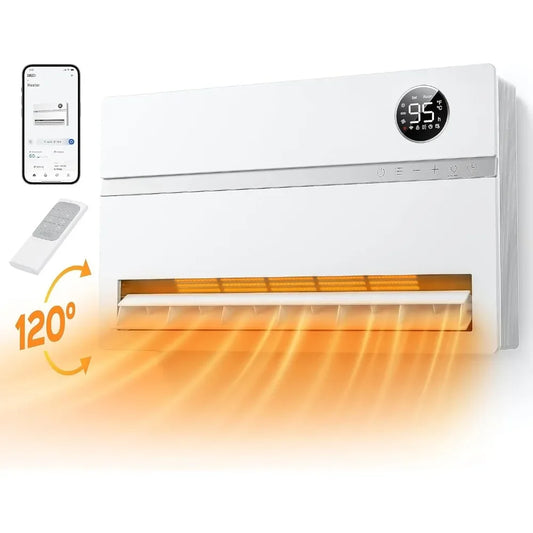 Smart Wall Heater, Electric Space Heater, Remote