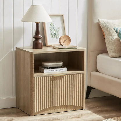 Fluted Nightstand Set of 2