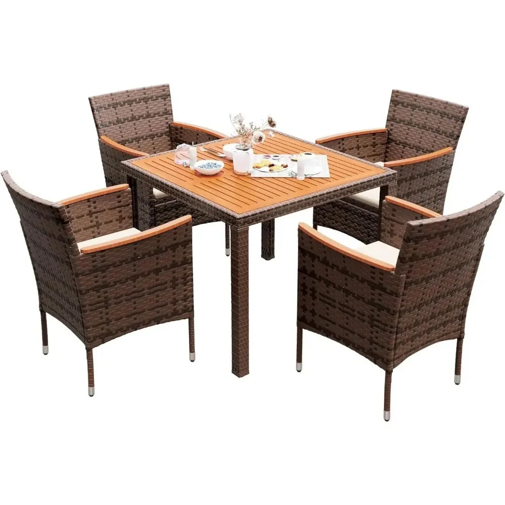 Patio Conversation Set/ Dining Table and Chairs