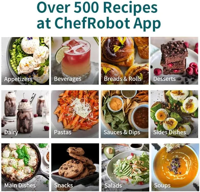 Smart Food Processor, 7 inch TFT Screen
