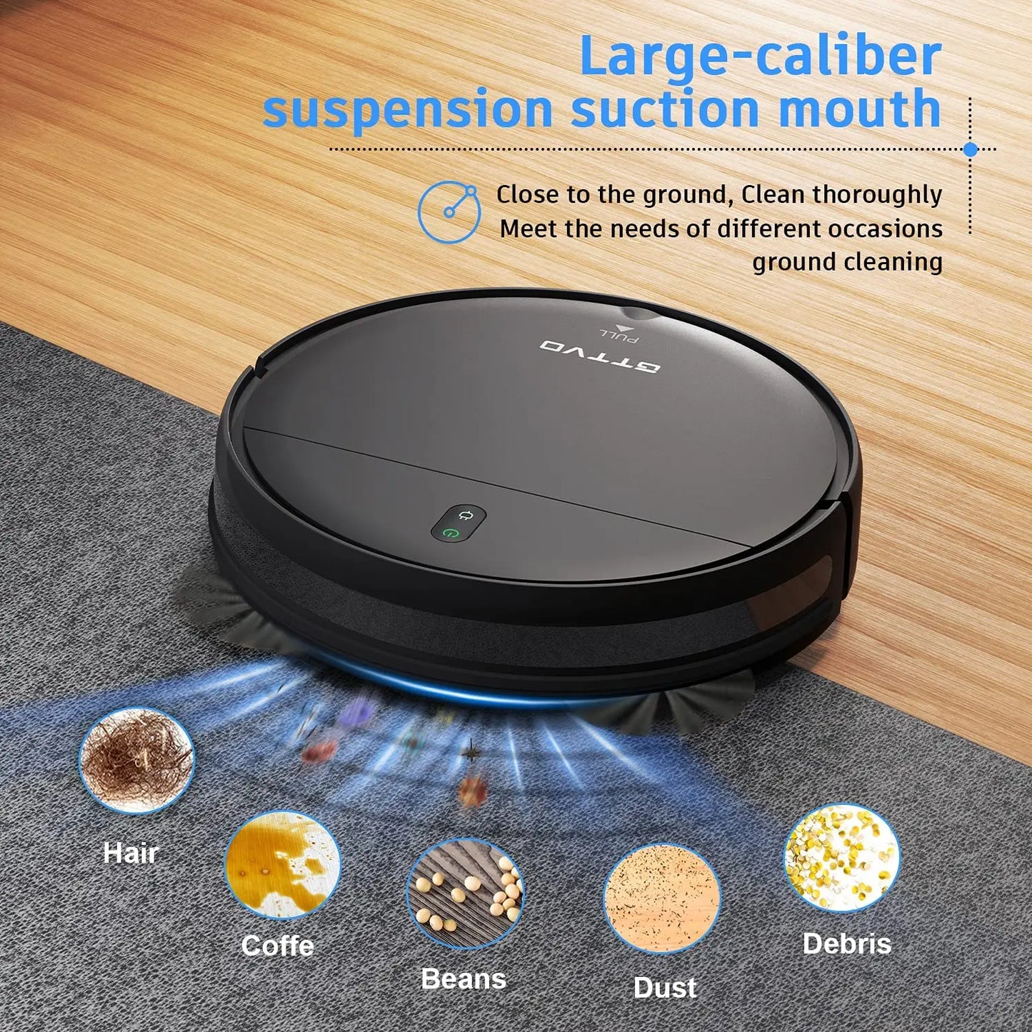 Robot Vacuum Cleaner, Mopping Sweeping Suction, Wifi