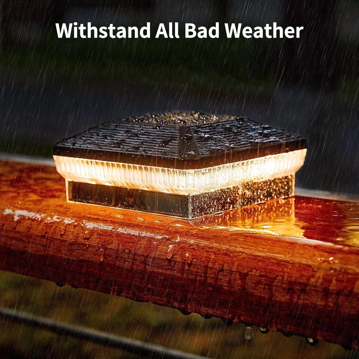 4x4 Outdoor Solar Post Lights
