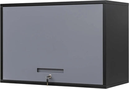 Metal Garage Wall Cabinet with Doors and Shelves