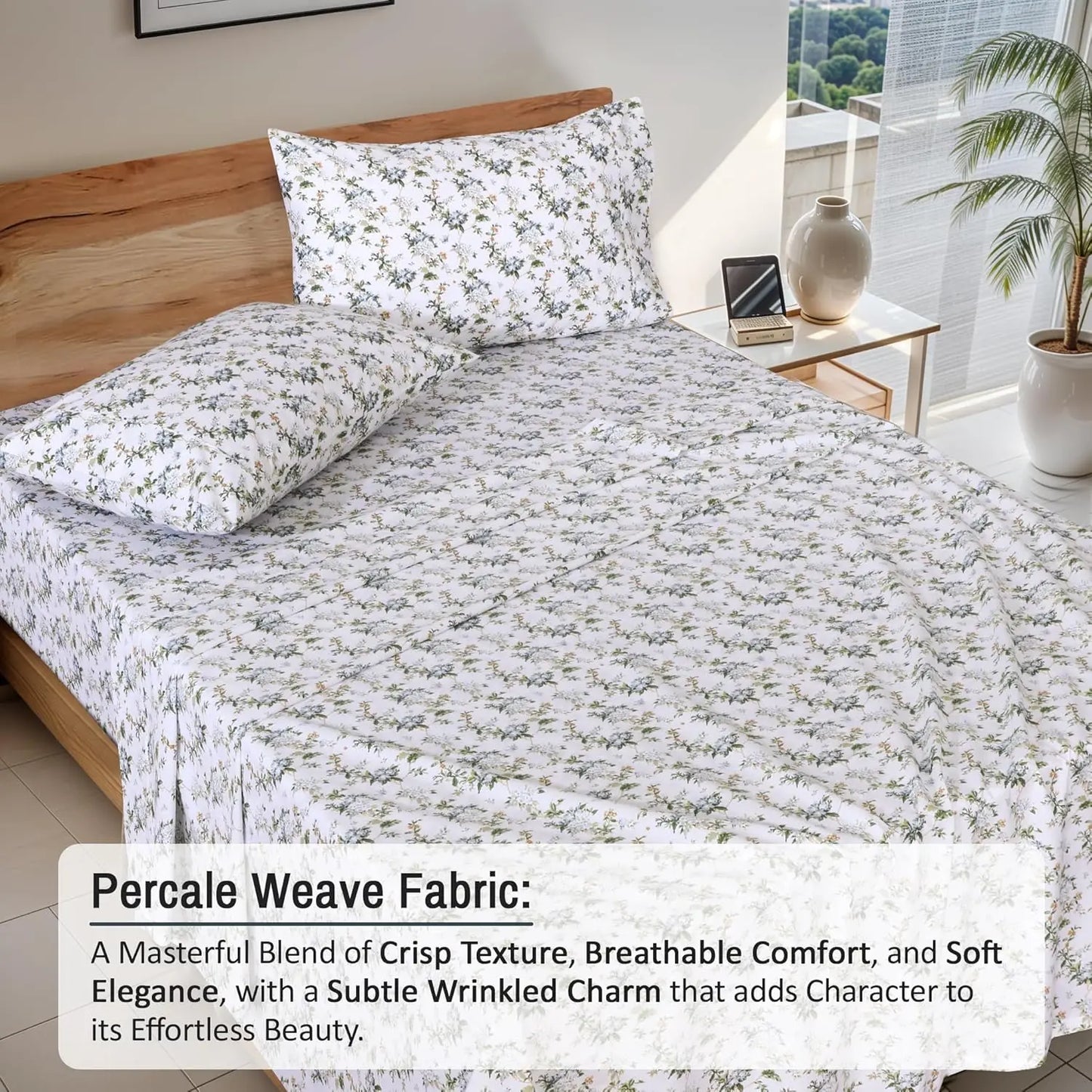 100% Cotton Sheets - Crispy Cooling