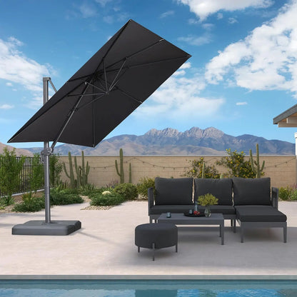 9' X 11.5' Rectangle Patio Umbrella