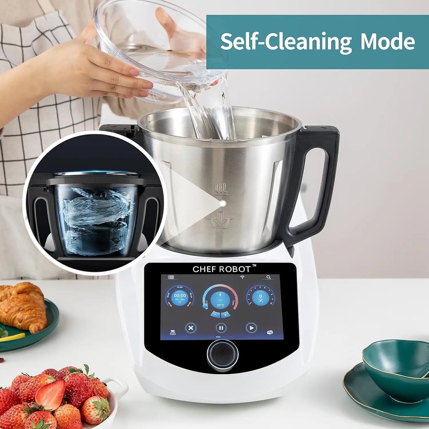 Smart Food Processor, 7 inch TFT Screen
