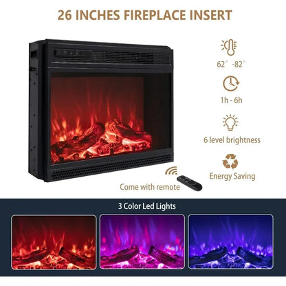 Electric Fireplace with Mantel
