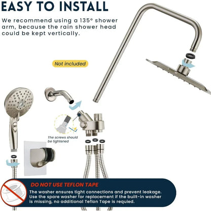 Dual Shower Head Combo, Handheld Showers