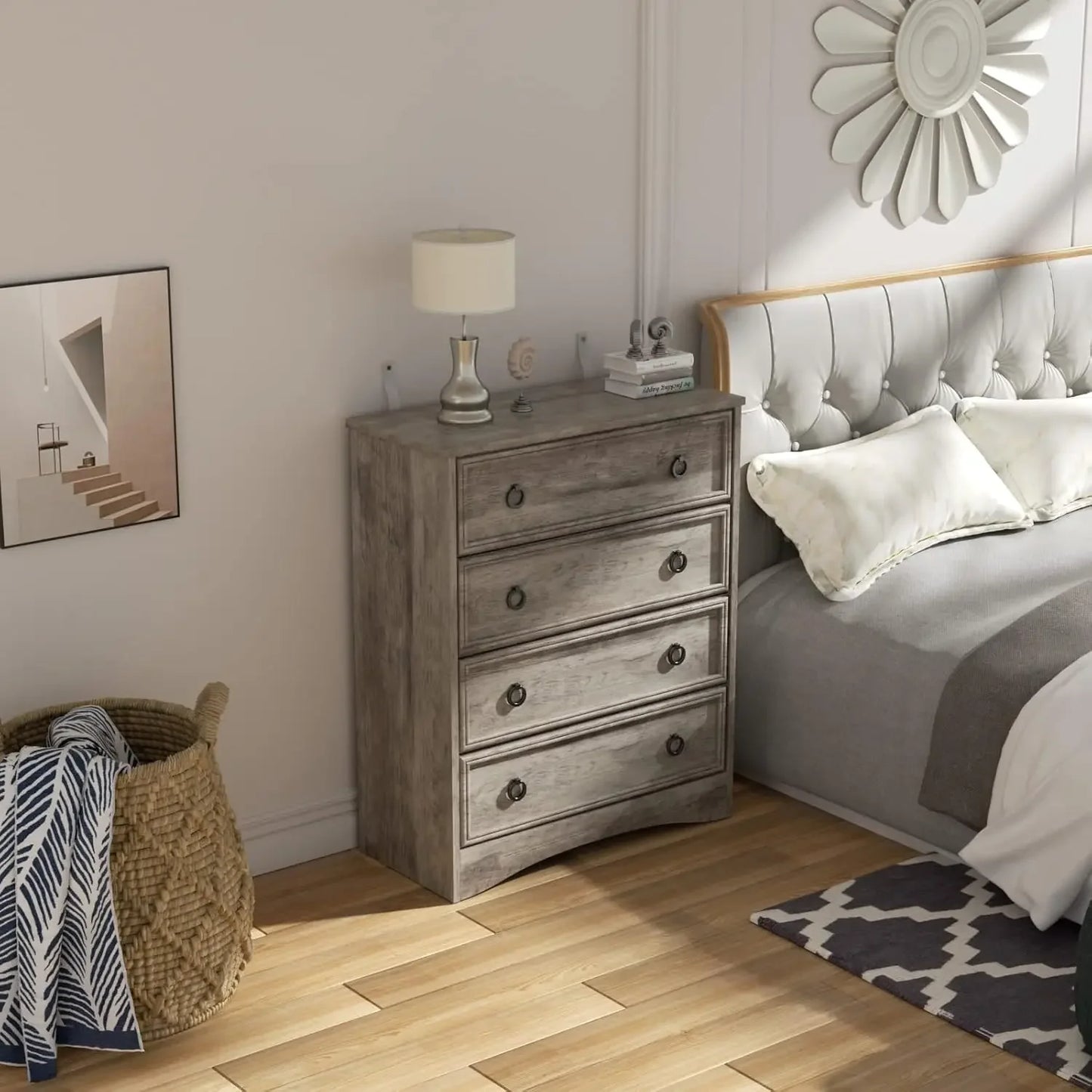 4 Drawer Dresser w/ Easy Pull Handle