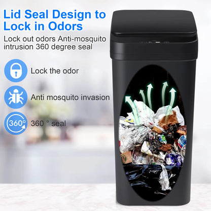 Automatic Trash Can, Touchless, Motion Sensor