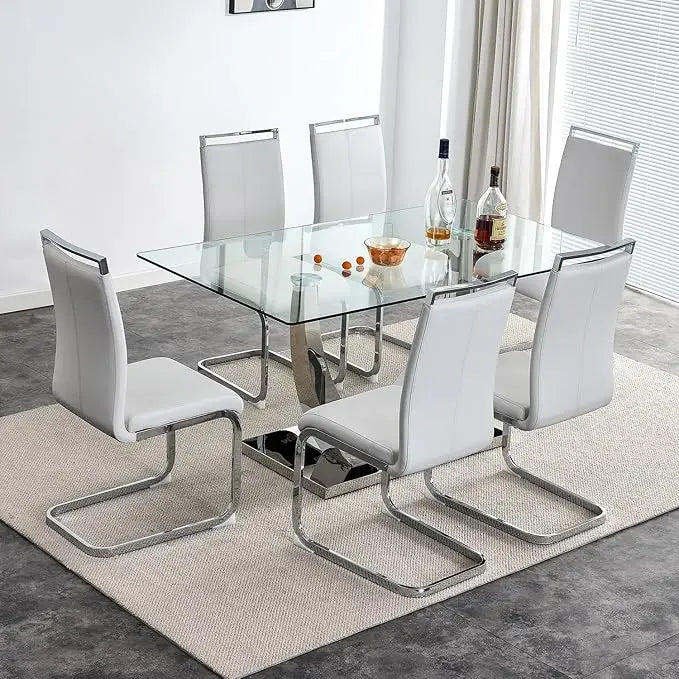63” Dining Room Table Set for 6