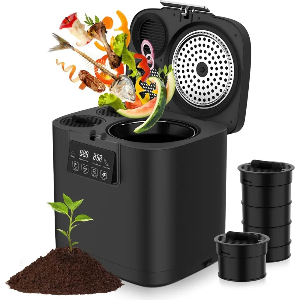 Electric Compost Bin Outdoor/ Indoor w/Tri-Blade