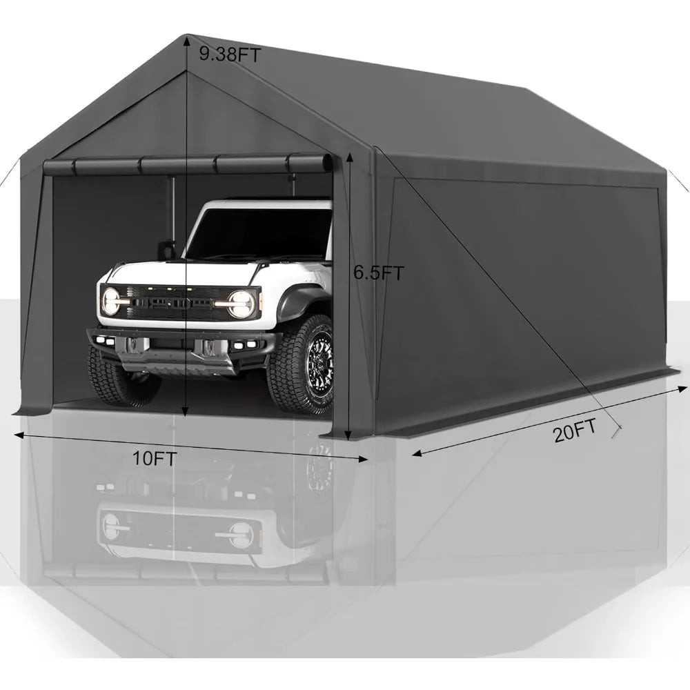 All-Season Tarp for Carport (Grey)