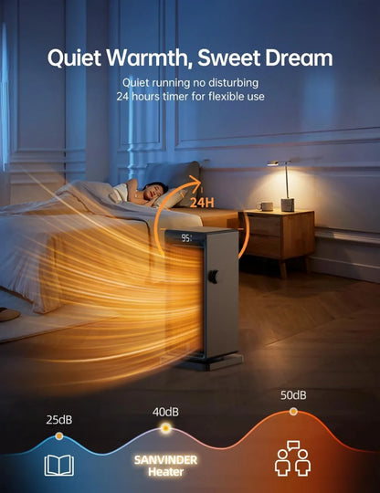 1500W Space Heaters, Electric Heater for Bedroom