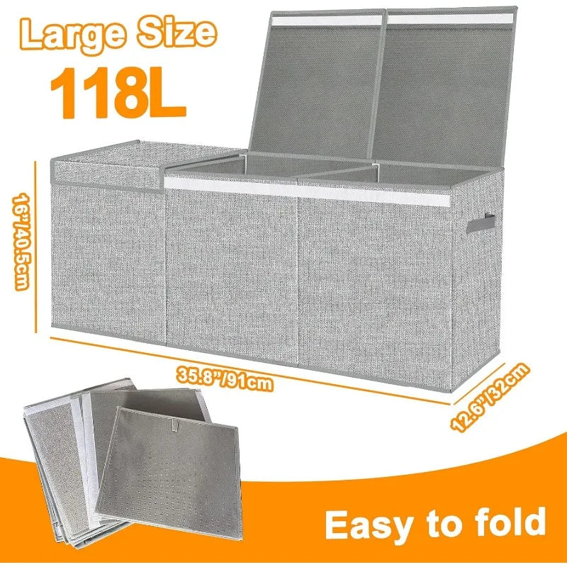 Extra Large Toy Box for Girls Boys