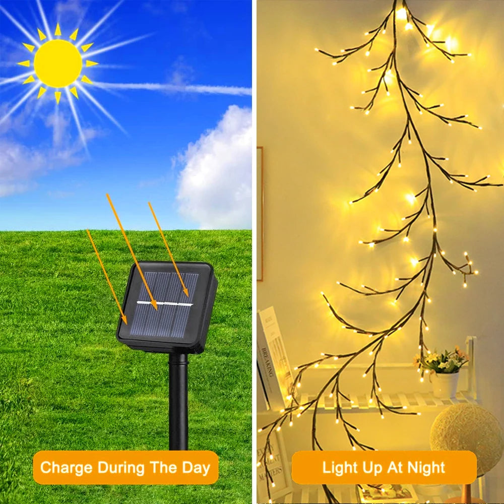 Tree and Vine Lamp USB/Solar Powered