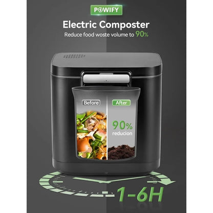 Electric Compost Bin Outdoor/ Indoor w/Tri-Blade