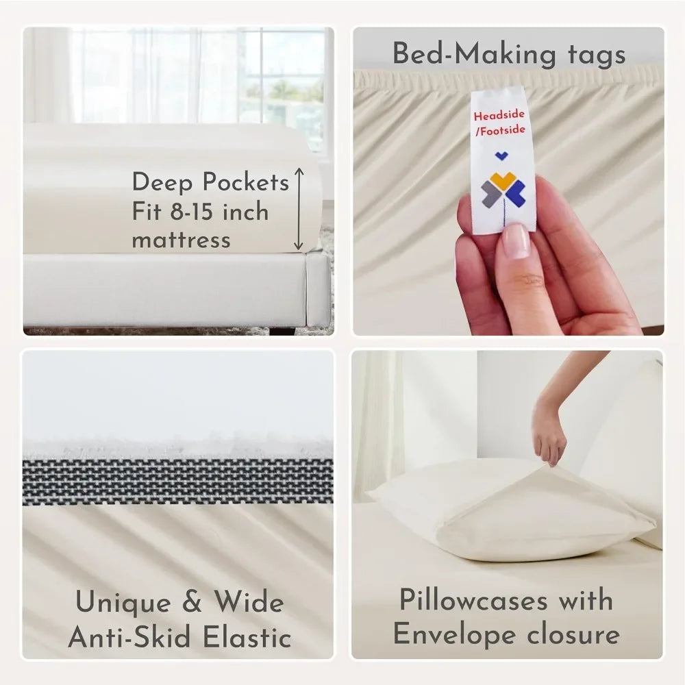 Soft Cooling Sheets, King and Queen Size