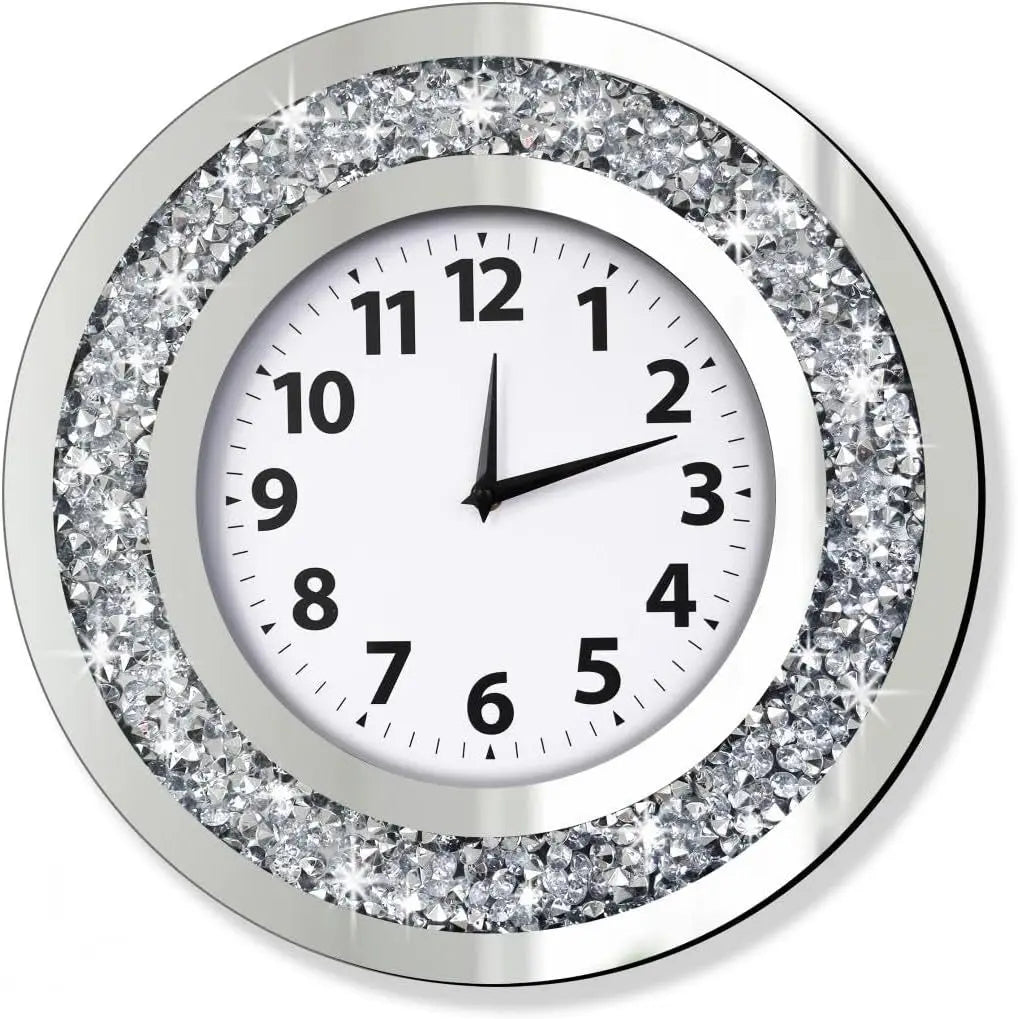 Large Wall Clock Wall Decoration Crystal