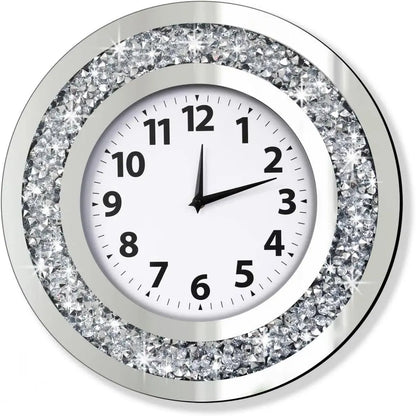 Large Wall Clock Wall Decoration Crystal