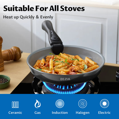 Induction Cookware w/ Healthy Ceramic Coating