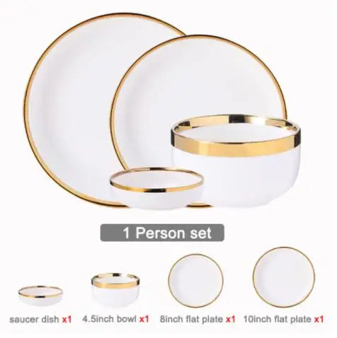 Porcelain Dinnerware For Household Hotel