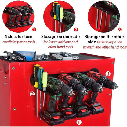 Magnetic Power Tool Organizer Storage Rack