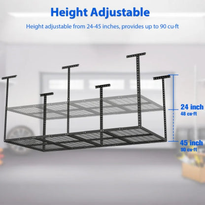 3x8 ft. Overhead Garage Storage Rack
