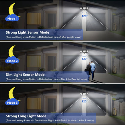 Outdoor Solar Lights, Waterproof, Motion Sensor