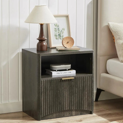 Fluted Nightstand Set of 2