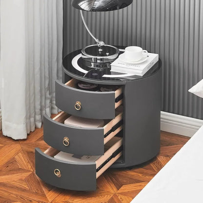 Smart Nightstands with Wireless Charging Station, No Assembly