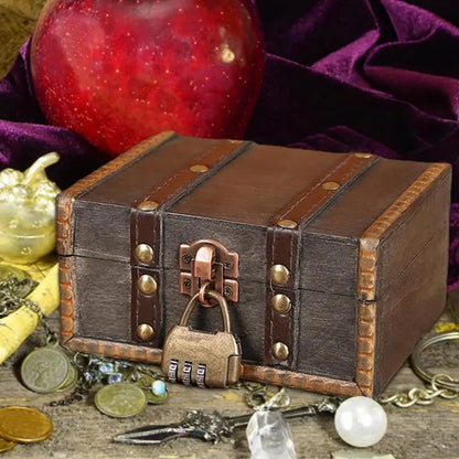 Retro Treasure Case W/ Lock & Jewelry Box