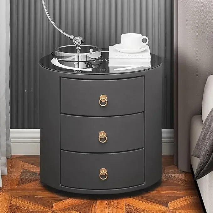 Smart Nightstands with Wireless Charging Station, No Assembly