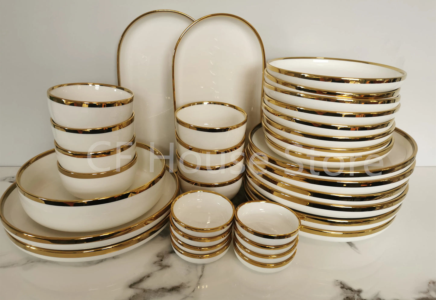 Porcelain Dinnerware For Household Hotel