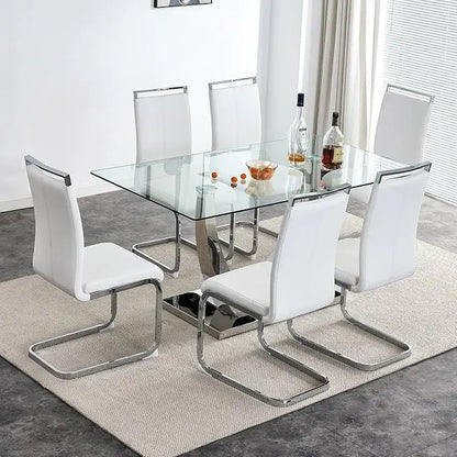 63” Dining Room Table Set for 6