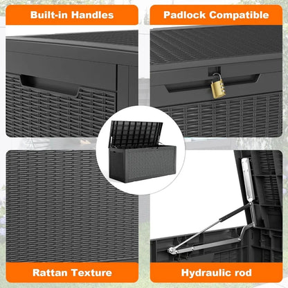 Outdoor Storage Box Waterproof,  Patio Furniture/ Pool