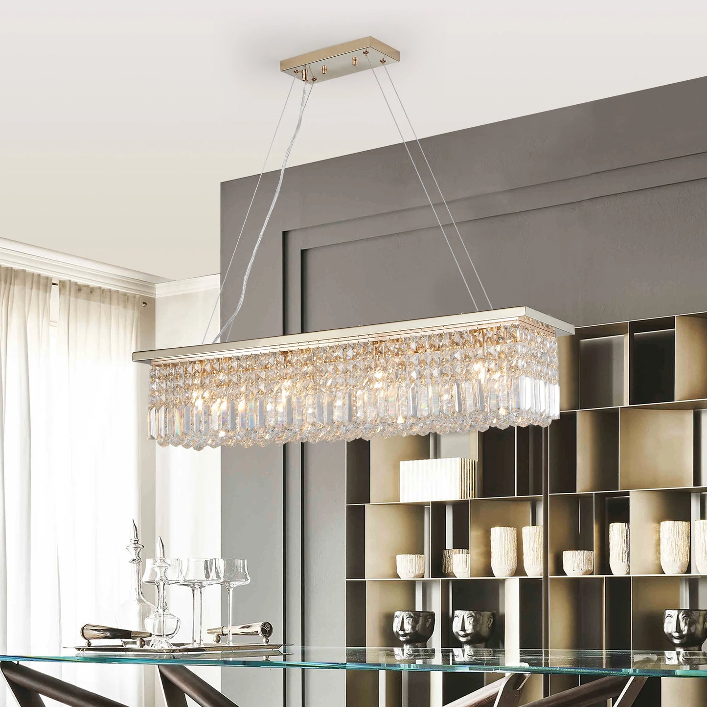 Modern Crystal Chandelier for Dining Room
