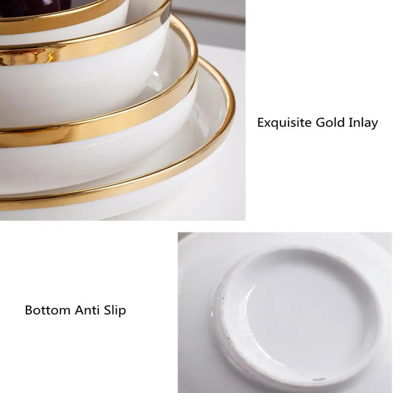 Porcelain Dinnerware For Household Hotel