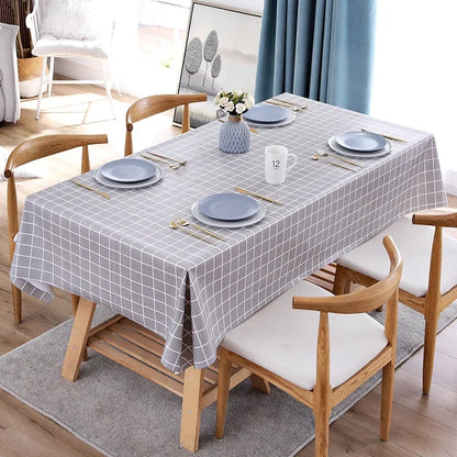 PVC tablecloth waterproof oil resistant tablecloth