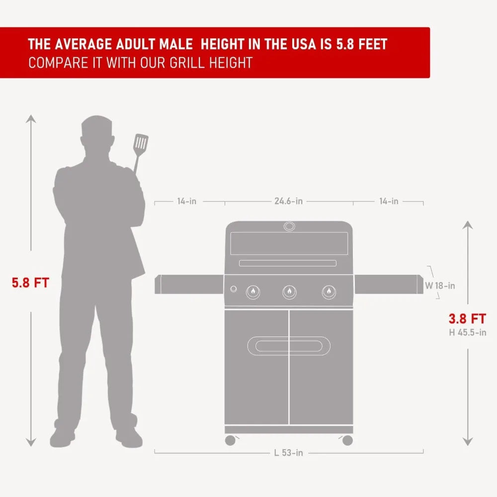 Outdoor Propane Gas Grill
