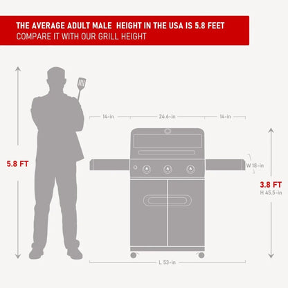Outdoor Propane Gas Grill