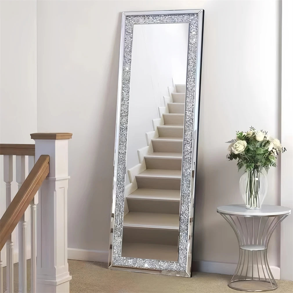 Large Charming Diamond Decorative Wall Mirror